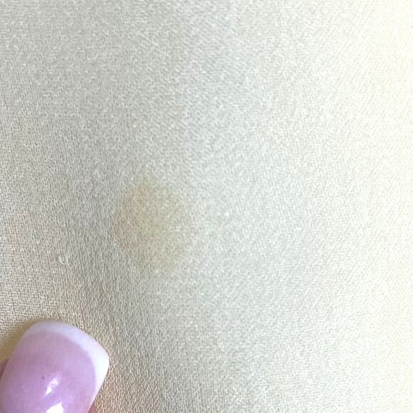 VTG 80s Slip Dress Butter Yellow Sequin Beaded Silk Gown 6 Regency Bridgerton - Picture 8 of 13